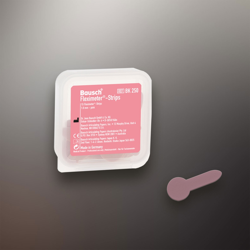 Fleximeter-Strips 1,0mm 2 mm 15 strips Pink