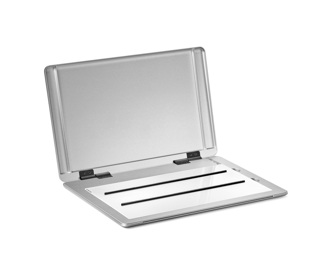 SlimPad PRO tray for porcelain build-up, complete set - White glass slab