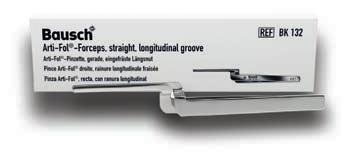 [BK132] ARTI-FOL FORCEPS, straight, longitudinal groove